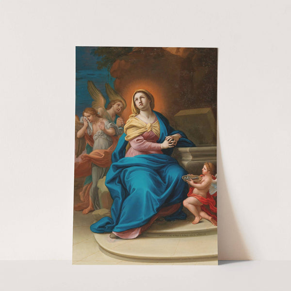 The Madonna with Angels and three nails of the cross by Mattia de Mare