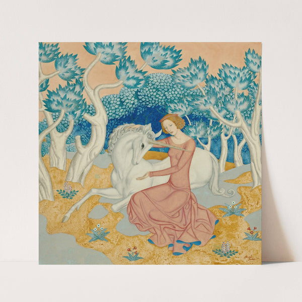 The Maid and the Unicorn (1938) by Edmund Dulac