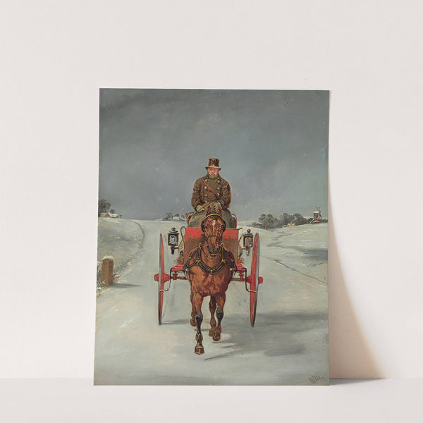 The Mail Cart in Winter by Samuel Henry Alken