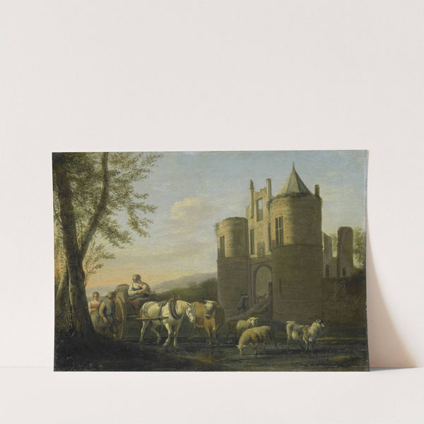The Main Gate to Egmond Castle (1670 - 1698) by Gerrit Adriaensz. Berckheyde
