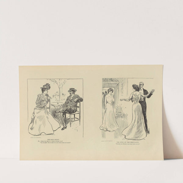 The main object; The song of the debutante (1900-1905) by Charles Dana Gibson