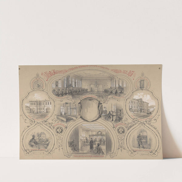 The main telegraph office newly built in St. Petersburg and opened 14 October 1862 (1862) by Adolf Jossifowitsch Charlemagne