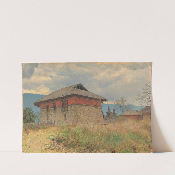 The main temple of Tassiding monastery. Sikkim by Vasily Vereshchagin