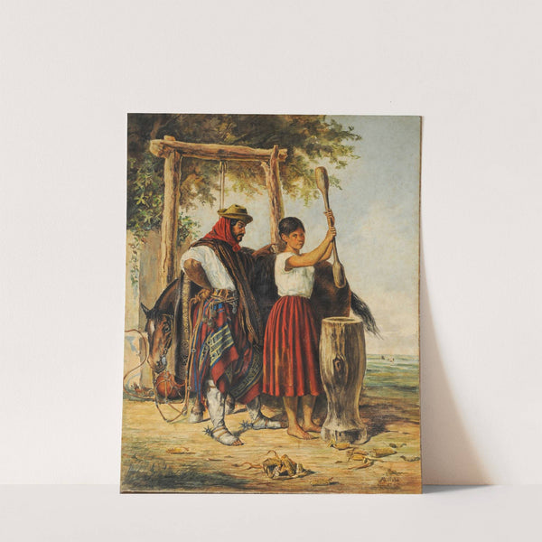 The maize treader (Ca.1868) by Juan León Pallière