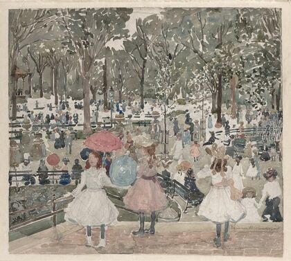 The Mall, Central Park (1900-1903)