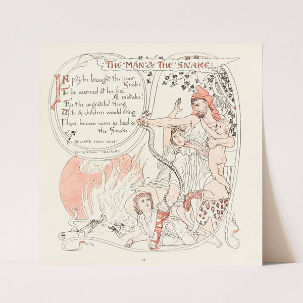 The Man and the Snake (1908) by Walter Crane