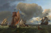 The Man-o’-War ‘Bruinvisch’ and Other Ships in Rough Sea (About 1675-1680)