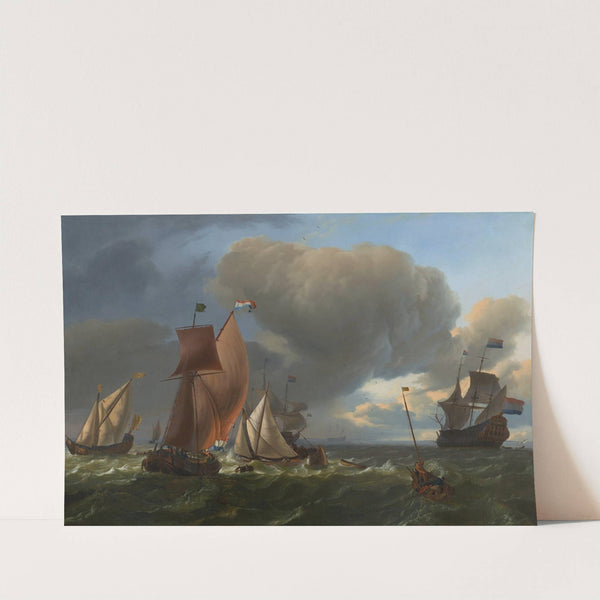 The Man-o’-War ‘Bruinvisch’ and Other Ships in Rough Sea (About 1675-1680) by Ludolf Backhuysen