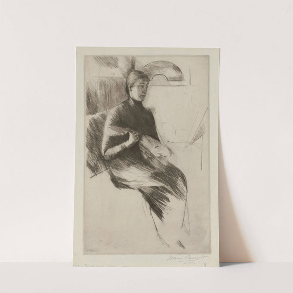 The mandolin player by Mary Cassatt