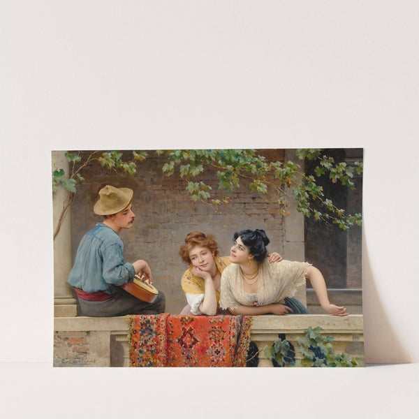 The Mandolinist by Eugen von Blaas