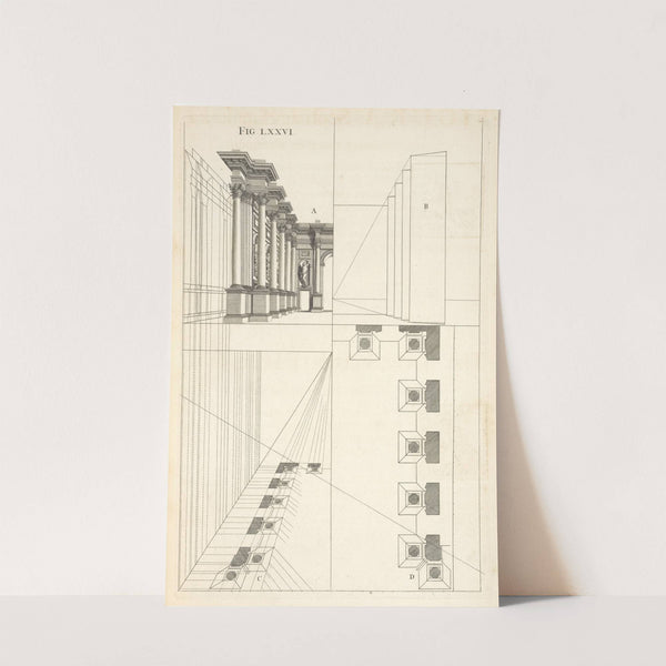 The manner of delineating the designs of scenes. by Andrea Pozzo