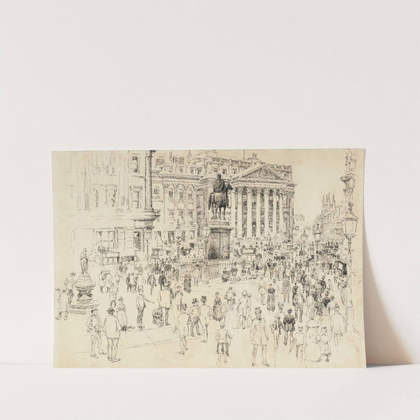 The Mansion House, Home of the Lord Mayor by Joseph Pennell