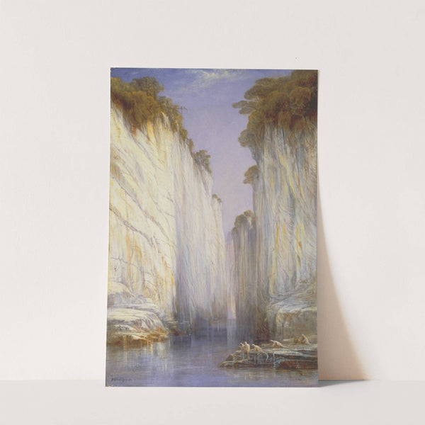 The Marble Rocks, Nerbudda Jubbolpore by Edward Lear