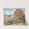 The Marble Steps leading up to the Church of Santa Maria in Aracoeli in Rome (1814 – 1816) by Christoffer Wilhelm Eckersberg