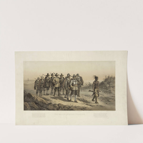 The march of Miles Standish (1873) by Armstrong & Co