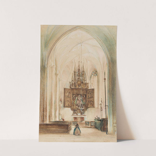 The Marian altar in the church of Hallstatt by Rudolf von Alt