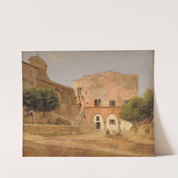 The Market Place in Priverno by Jørgen Roed