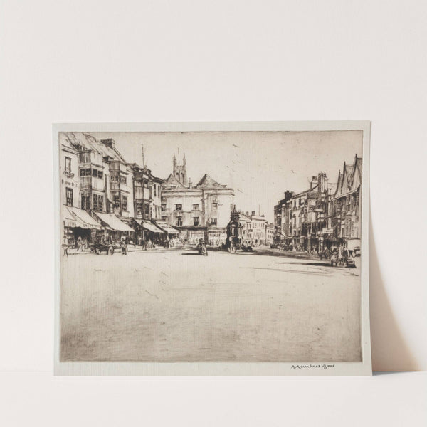 The Market Place, Wells by Muirhead Bone