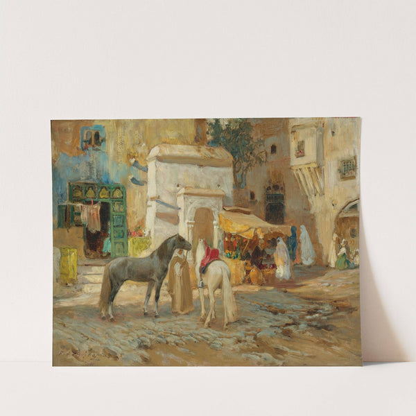 The Market Square by Frederick Arthur Bridgman