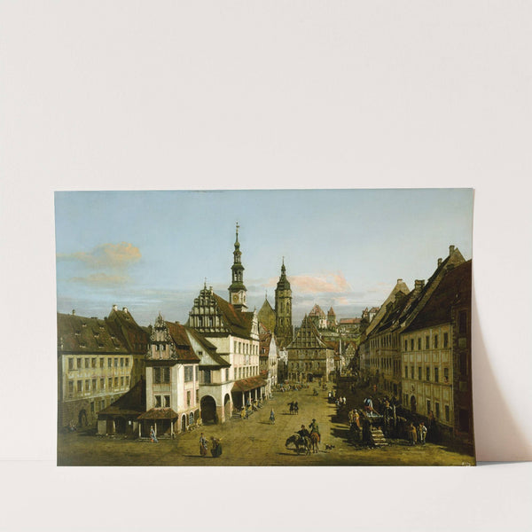 The Marketplace at Pirna (1760s) by Bernardo Bellotto
