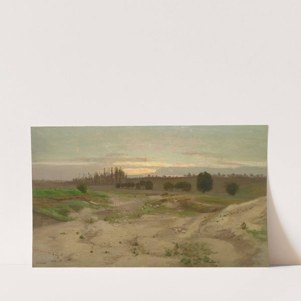 The Marl Pit at Mulcent;Evening (after 1857) by Antoine Chintreuil