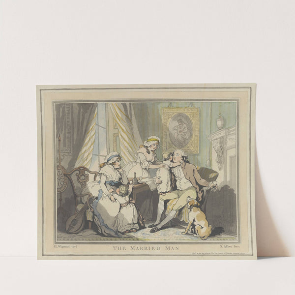 The married man (1786) by Thomas Rowlandson