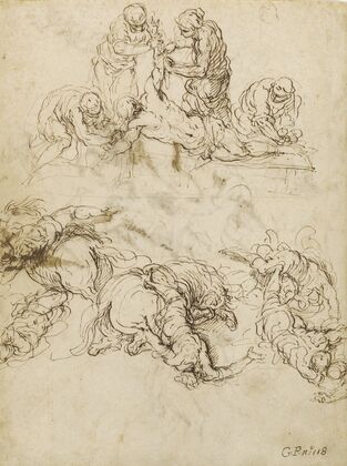 The Martyrdom of Saint Bartholomew; The Conversion of Saint Paul (1590-1595)