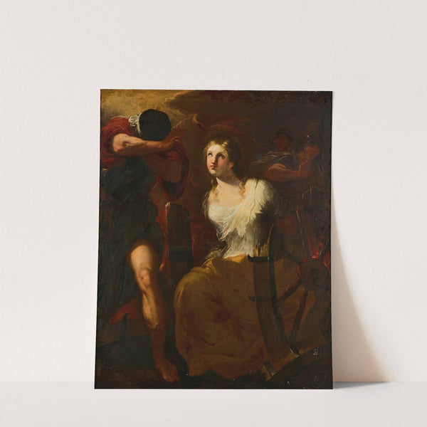 The Martyrdom Of Saint catherine Of Alexandria by Giuseppe Simonelli