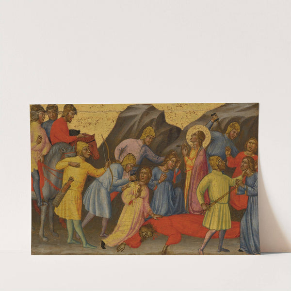 The Martyrdom of Saint Ursula – a predella by Martino Di Bartolomeo Di Biagio