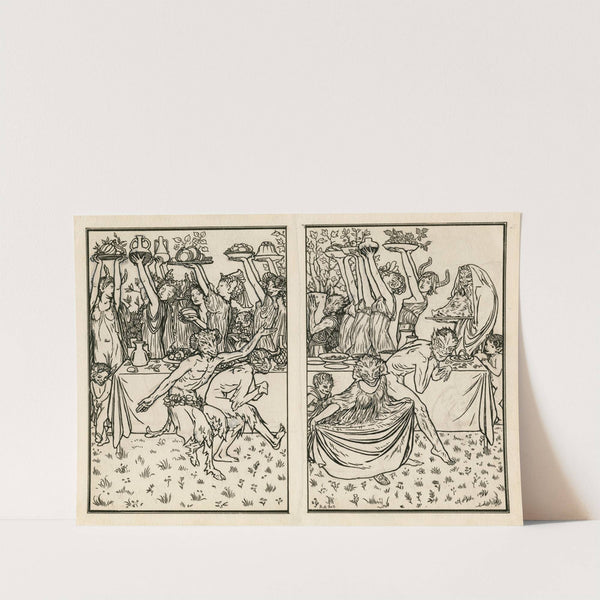 The masque of courteous monsters (1900) by Robert Anning Bell