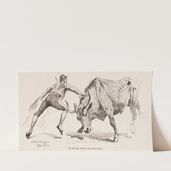 The matador dealing the death stroke (1889) by Frederic Remington