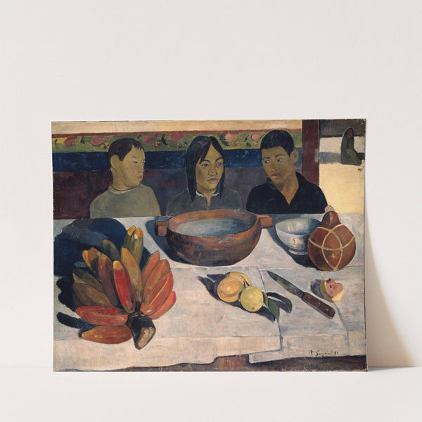 The Meal, also called Bananas (1891) by Paul Gauguin