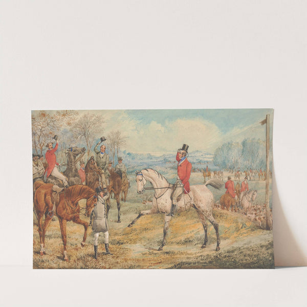 The Meet; ‘With Bright Faces and Merry Hearts’ by Henry Thomas Alken