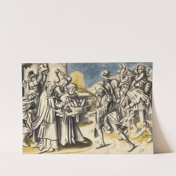 The meeting of Abraham and Melchizedek by Workshop of Hans Holbein the elder