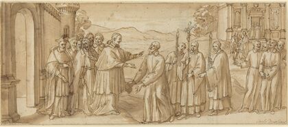 The Meeting of San Carlo Borromeo and San Filippo Neri (c. 1600)