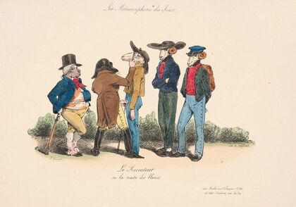 Daily transformations; The recruiter, or trafficking in whites (1829)