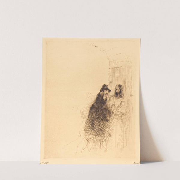 The Meeting under the Arch (second plate) (1910) by Jean-Louis Forain