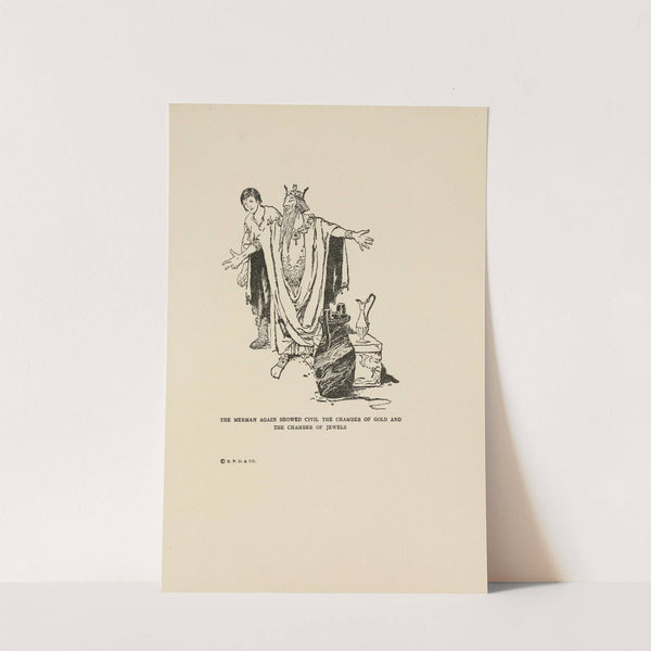 The Merman again showed Civil the chamber of gold by Katharine Pyle