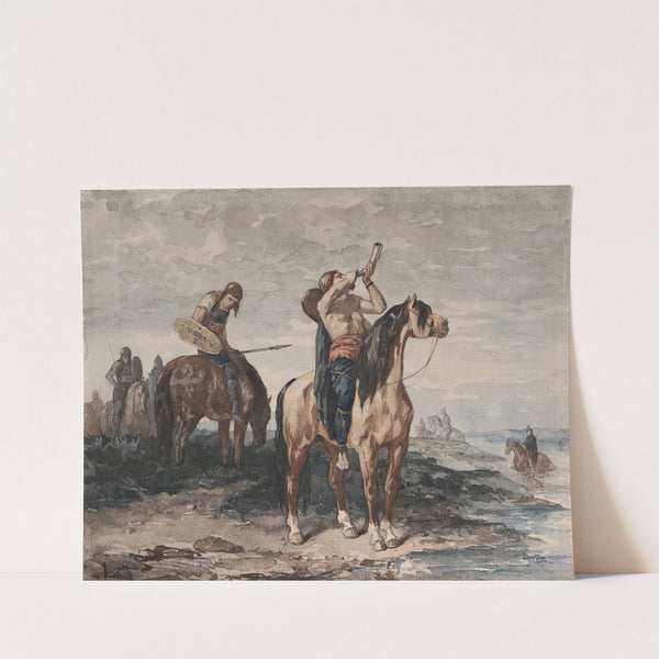 The Merovingians (circa 1870s -1880s) by Evariste-Vital Luminais