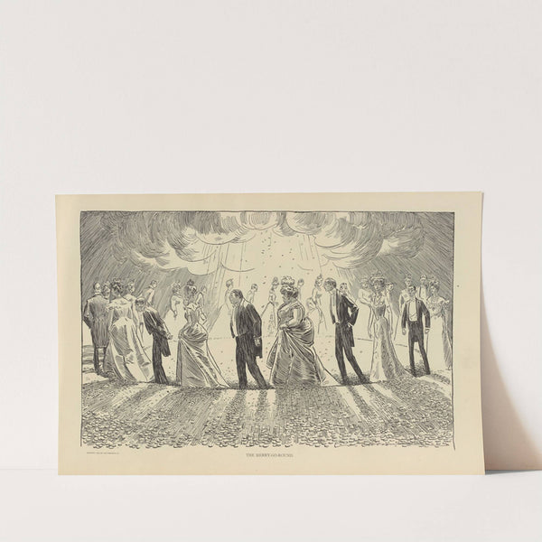 The merry-go-round (1900-1905) by Charles Dana Gibson