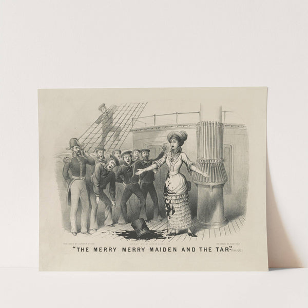 The merry merry maiden and the tar (1879) by Currier & Ives.