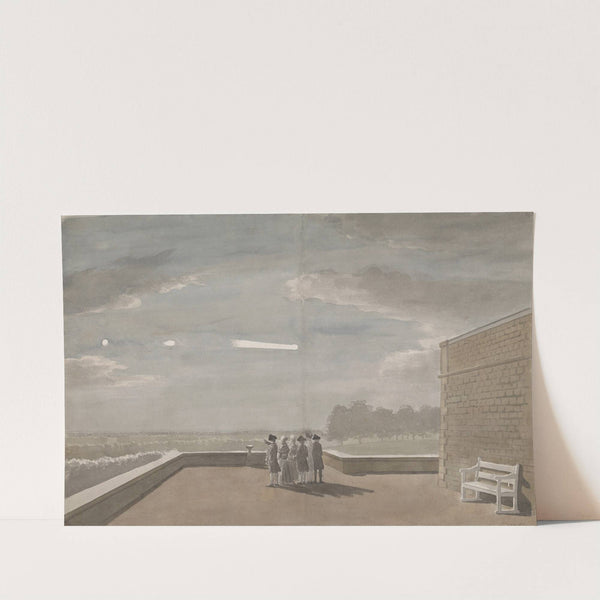 The Meteor of August 18, 1783, as seen from the East Angle of the North Terrace, Windsor Castle by Paul Sandby