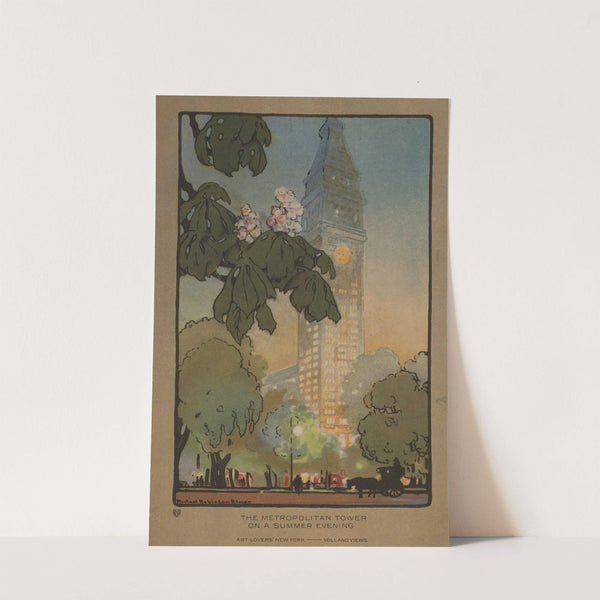 The Metropolitan Tower on A Summer Evening (1914) by Rachael Robinson Elmer