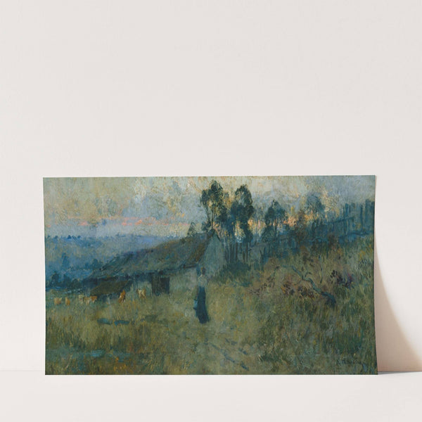 The milking shed (circa 1893) by E Phillips Fox