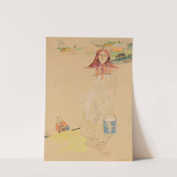 The Milkmaid by Filipp Malyavin