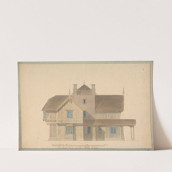 The Miller's Cottage at Chatsworth; South Front Elevation by Joseph Michael Gandy