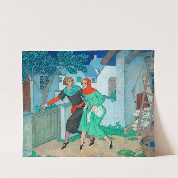 The Millers’ Tale, No. 5 Canterbury Tales (1942) by Edmund Dulac