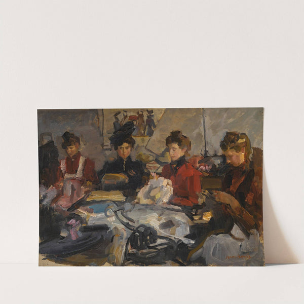 The milliners’ workshop by Isaac Israëls