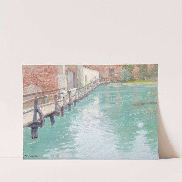 The Mills at Montreuil-sur-Mer, Normandy by Frits Thaulow