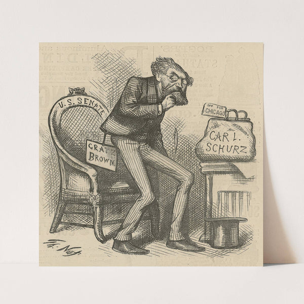 The Missouri papers say that (ex) Gratz Brown’s objective point is understood to be –. (1873) by Thomas Nast